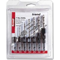 Trend Snappy 7 Piece Hex Shank HSS Drill Set Trend Snappy 7 Piece Hex Shank HSS Drill Set