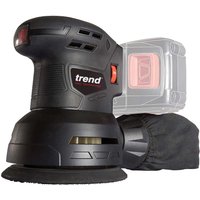 Trend T18S/ROS125B 18v Cordless Random Orbital Sander 125mm No Batteries No Battery Charger No Case Trend T18S/ROS125B 18v Cordless Random Orbital Sander 125mm No Batteries No Battery Charger No Case