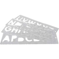 Trend Letters Uppercase Template Set Trend Letters Uppercase Template Set