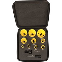 Starrett KDC10021 12 Piece Electricians Hole Saw Set