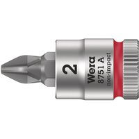 Wera 05003351001 8751 A Phillips Zyklop Bit Socket 1/4" PH 2 x 28mm