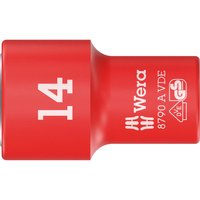 Wera 8790 A Zyklop VDE Insulated 1/4" Drive Hexagon Socket 1/4" 14mm