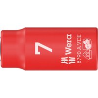 Wera 8790 A Zyklop VDE Insulated 1/4" Drive Hexagon Socket 1/4" 7mm