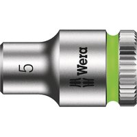 Wera 1/4 in Drive 5 mm 6 Point Hex, 23mm Overall Length