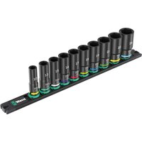 9660 Impaktor 10 Piece Magnetic Rail 3 8" Drive Deep Hex Impact Socket Set