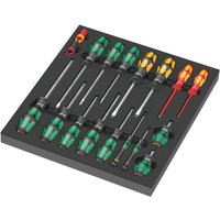 Wera 9710 18 Piece Screwdriver Set in Foam Insert Tray