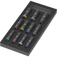 Wera Impaktor 11 Piece 1/2" Drive Deep Impact Socket Set in Foam Module 1/2"