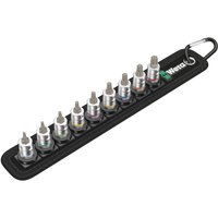 Wera 8767 AHF 9 Piece 1/4 Drive Zyklop Tx Hold Function Socket Set
