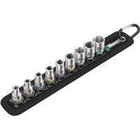 Wera 8790 HMA 9 Piece 1/4 Drive Zyklop Socket Set