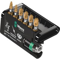 Wera 7 Piece Bit-Check Diamond Bitorsion Screwdriver Bit and Holder Set