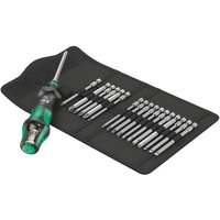 Wera Kraftform Kompakt Turbo Screwdriver and 18 Piece Bit Set
