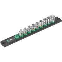 Wera 8790 A4 9 Piece Zyklop Magnetic Socket Rail Set