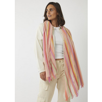 Codello WOVEN SCARF SMOOTH COTTON/WOOL STRIPED 70X180CM