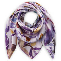Codello PRINTED SQUARE SILK FLOWERS 110X110CM