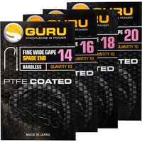 Guru - Fine Wide Gape Spade End Barbless Hooks-14