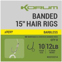 Particle Baits Guide: Tares, Maize, Chickpeas and More for UK Fishing 4 Korum - Banded Hair Rigs-15"-Barbed-10