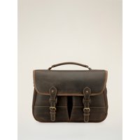 Clipper in Leather - Small Leather Satchel Briefcase |Tusting