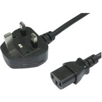 0.5m C13 Mains Power Lead UK to Kettle Type