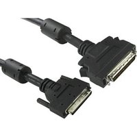 SCSI 2 to SCSI 5 Cable Half Pitch 50 Pin Male to 68 Pin VHDCI Male 1m
