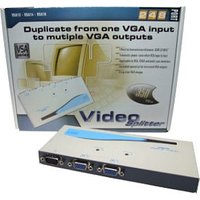 VGA Splitter 2 Port Connect a PC to 2 Monitors VSA12