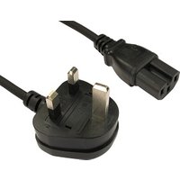2m C15 IEC Power Cable UK 3 Pin Plug to Kettle C15 Plug Power Lead