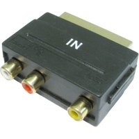 Three RCA to SCART Adapter