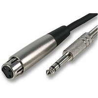 3m XLR Socket to 1/4 Inch Stereo Jack Plug Cable (TRS) Balanced Audio Cable