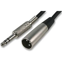 5m XLR Plug to 1/4 Inch Stereo Jack Plug Cable (TRS) Balanced Audio Cable