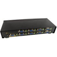 8 Port Rack Mount VGA Splitter with Audio (450 MHz)