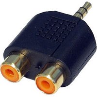 2x Phono to 3.5mm Jack Adapter