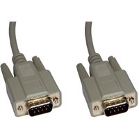 5m D9 Male to D9 Male Serial Cable Straight Wired