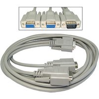 1.8m SVGA 1x M to 2x F Splitter Cable