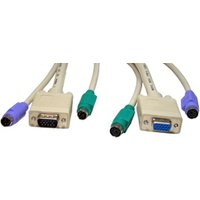 5m 2x M-F PS/2 & 1x SVGA M-F KVM Cable