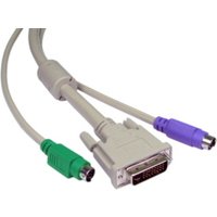 10m 2x M-M PS/2 & 1x DVI M-M KVM Cable