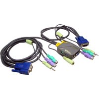 2 Port KVM With Audio Function C/W Moulded Cable