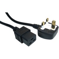 2m UK Plug to C19 Mains Lead