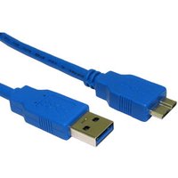 75cm Short USB 3.0 A to Micro B Cable Blue