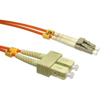 10m Fibre Optic Cable LC-SC orange 50/125 OM2