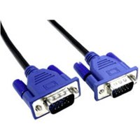10mtr SVGA Low Profile Cable (LSZH) Black Cable/Blue Hoods