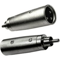 RCA (M) to XLR (M) Adapter Gold Pins