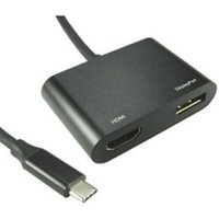 USB C TO HDMI 4K 30Hz + DisplayPort 4k-60Hz Adapter