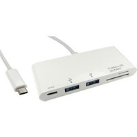 USB Type C USB Hub with Card Reader and Power Delivery