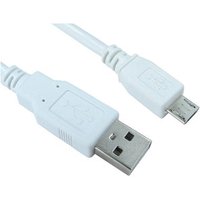 15cm USB2.0 Type A M to Micro B M Cable White