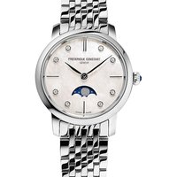 Frederique Constant Damenuhr Classics Slimline Ladies Mondphase FC-206MPWD1S6B Frederique Constant Damenuhr Classics Slimline Ladies Mondphase FC-206MPWD1S6B
