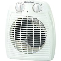Electroline FHE221 stufetta elettrica Interno Bianco 2000 W Riscaldatore ambiente elettrico con ventilatore