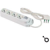 IOPLEE 47420-4077B prolunghe e multiple 1,5 m 4 presa(e) AC Interno Bianco