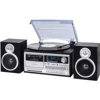 Trevi GIRADISCHI STEREO DAB+ 25W WIRELESS USB SD AUX-IN CASSETTA ENCODING TT 1072 DAB NERO