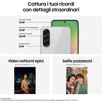 Samsung Galaxy A56 5G, Smartphone con Funzioni intelligenti, Display Super AMOLED 6.7'', 8GB RAM, 128GB, Camera 50MP, Batteria 5.000 mAh, IP67, Awesome L