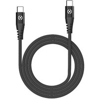 Celly USBCUSBCNYLBK cavo USB 1 m USB C Nero