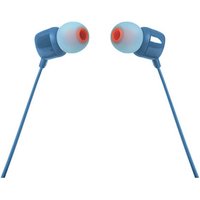 JBL Tune 110, Intra-auricolari con cavo, con comando/microfono, Blu